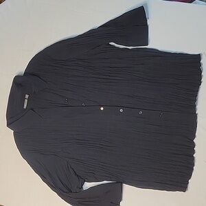 Apt. 9 Woman Black Stretch Shirt, Size 3X
